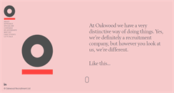 Desktop Screenshot of oakwoodrecruitment.com